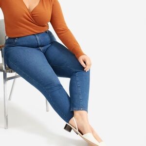 Everlane High Rise Authentic Stretch Skinny Jeans Mid Blue Size 27